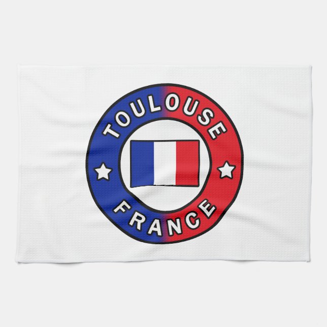 Toulouse France Tea Towel (Horizontal)