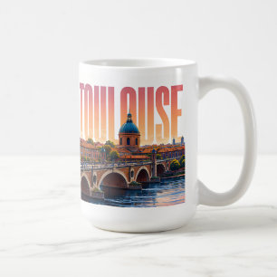 Toulouse France Travel Pink City Charm Coffee Mug