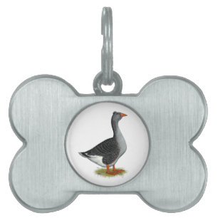 Toulouse Goose Tufted Pet Tag