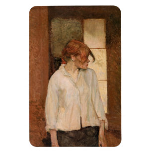 Toulouse-Lautrec - A Montrouge, Rosa La Rouge Magnet