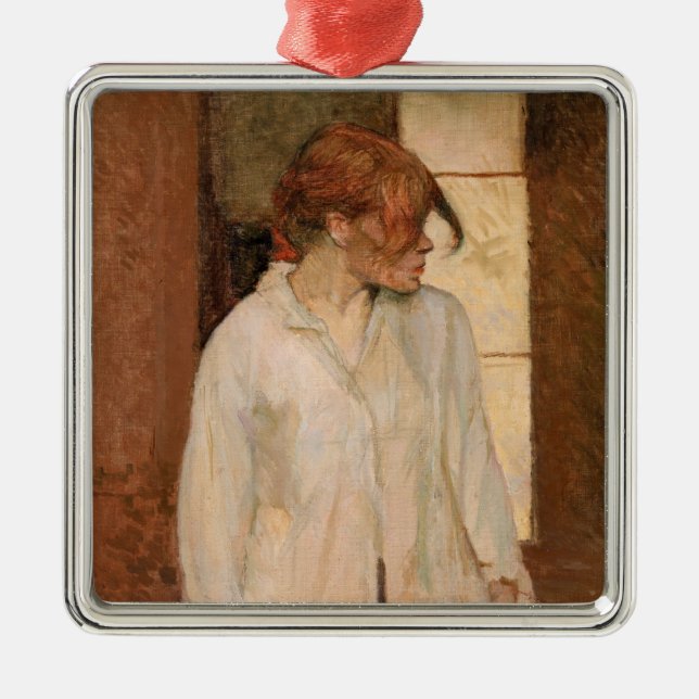 Toulouse-Lautrec - A Montrouge, Rosa La Rouge Metal Ornament (Front)
