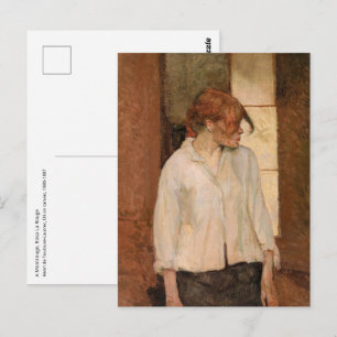 Toulouse-Lautrec - A Montrouge, Rosa La Rouge Postcard