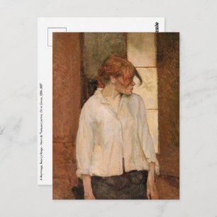 Toulouse-Lautrec - A Montrouge, Rosa La Rouge Postcard