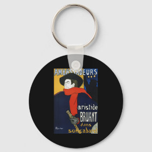 Toulouse-Lautrec Ambassadeurs Aristide Bruant Key Ring