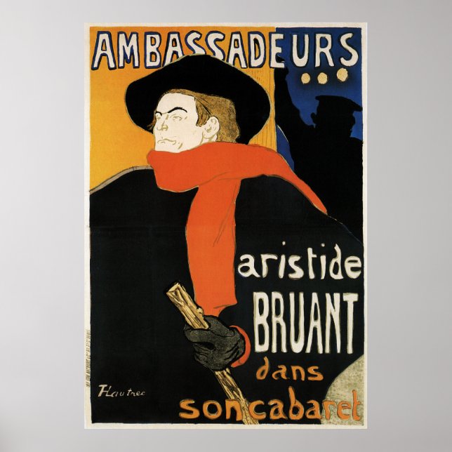 Toulouse-Lautrec: Ambassadeurs Aristide Bruant Poster (Front)