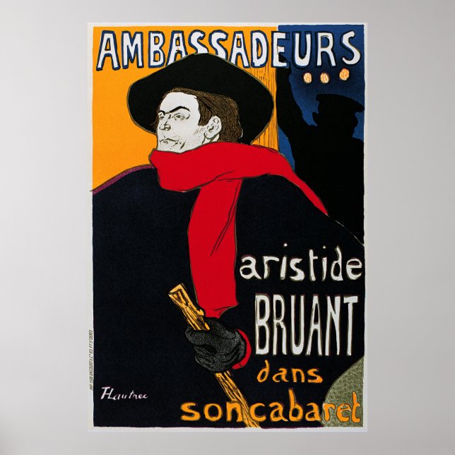 Toulouse-Lautrec: Ambassadeurs Aristide Bruant Poster (Front)