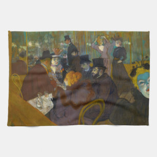 Toulouse-Lautrec - At the Rouge Tea Towel