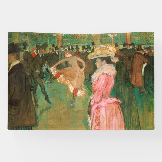 Toulouse-Lautrec - At the Rouge, The Dance Banner (Horizontal)