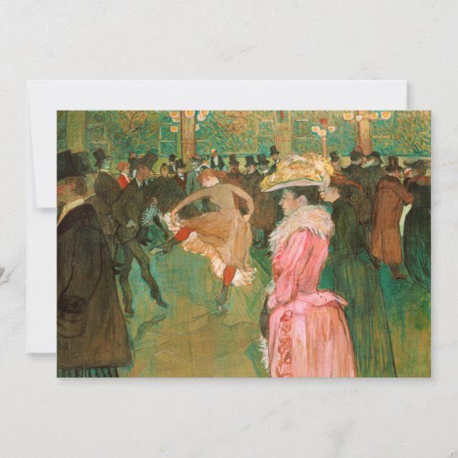 Toulouse-Lautrec - At the Rouge, The Dance Invitation (Front)