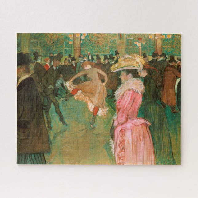 Toulouse-Lautrec - At the Rouge, The Dance Jigsaw Puzzle (Horizontal)