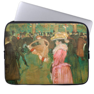 Toulouse-Lautrec - At the Rouge, The Dance Laptop Sleeve