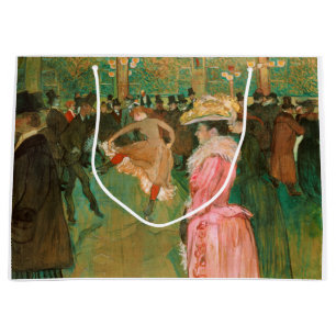 Toulouse-Lautrec - At the Rouge, The Dance Large Gift Bag