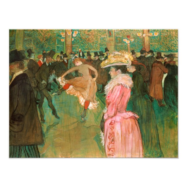 Toulouse-Lautrec - At the Rouge, The Dance Photo Print (Front)