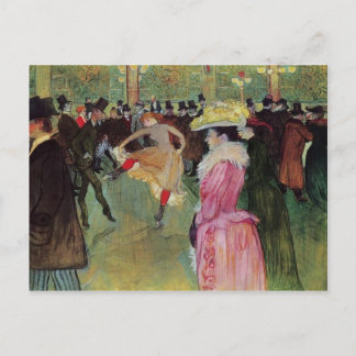 Toulouse-Lautrec, At the Rouge, The Dance Postcard