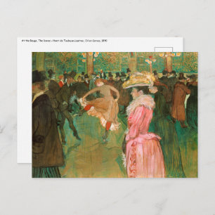 Toulouse-Lautrec - At the Rouge, The Dance Postcard