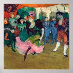 Toulouse-Lautrec - At the Rouge, The Dance Poster