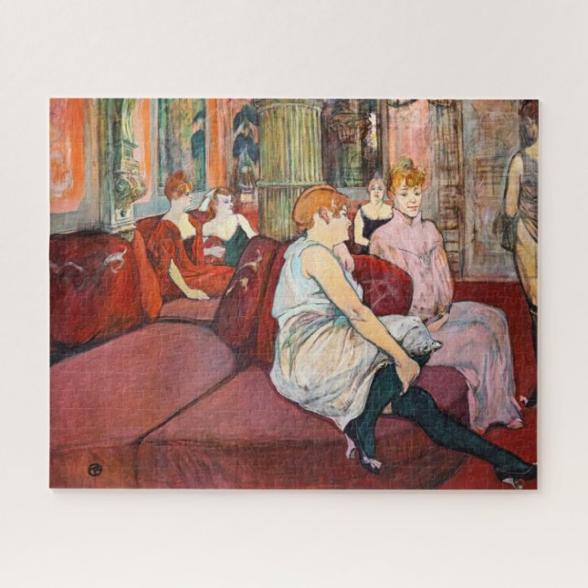 Toulouse-Lautrec - At the Salon, rue des Moulins Jigsaw Puzzle (Horizontal)
