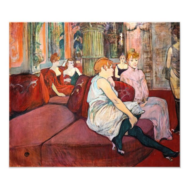 Toulouse-Lautrec - At the Salon, rue des Moulins Photo Print (Front)