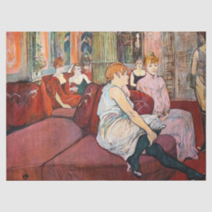 Toulouse-Lautrec - At the Salon, rue des Moulins Tissue Paper