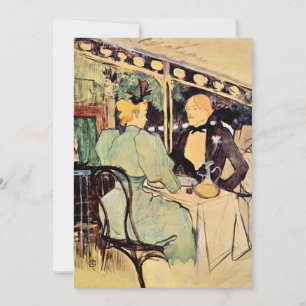 Toulouse-Lautrec - Aux Ambassadeurs, Gens Circa Card