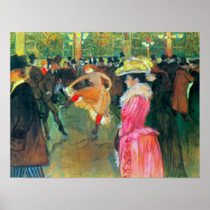 Toulouse-Lautrec - Ball in the Rouge Poster