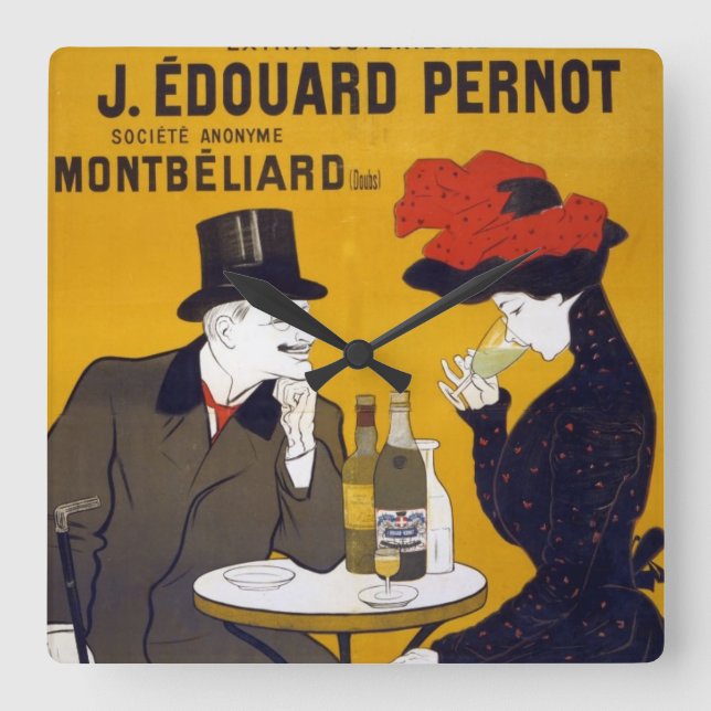 Toulouse- Lautrec Cafe Scene Kitchen Clock (Front)