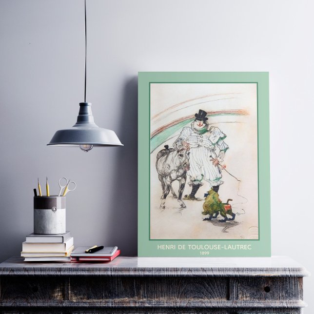 Toulouse-Lautrec, Circus Clown w Horse and Monkey Poster (Creator Uploaded)