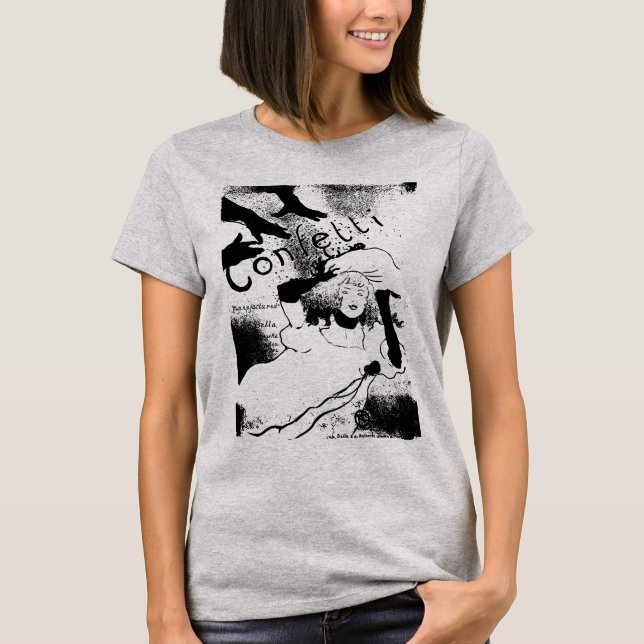 Toulouse-Lautrec Confetti Poster T Shirt 1894 (Front)