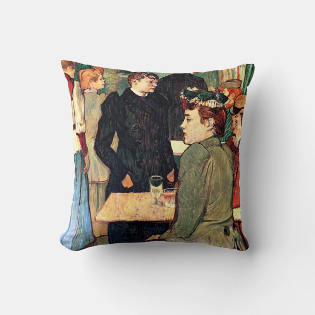Toulouse-Lautrec - Corner in Moulin de la Galette Cushion (Front)