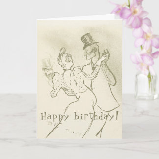 Toulouse Lautrec - Dancing Couple, Birthday Card