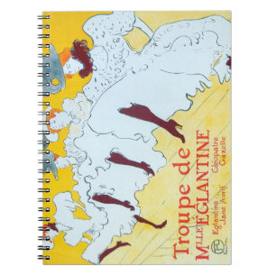 Toulouse-Lautrec Dancing Girls Poster Notebook