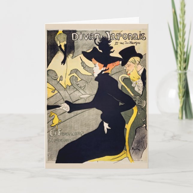 Toulouse-Lautrec - Divan Japonais Card (Front)
