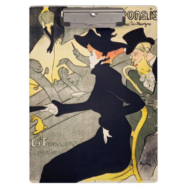 Toulouse-Lautrec - Divan Japonais Clipboard (Front)
