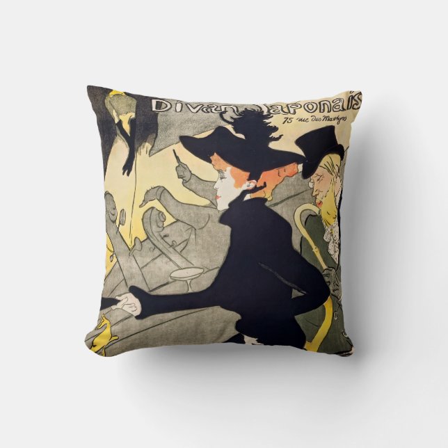 Toulouse-Lautrec - Divan Japonais Cushion (Front)