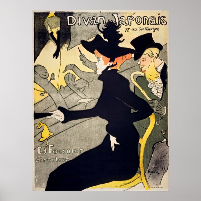 Toulouse-Lautrec - Divan Japonais Poster (Front)