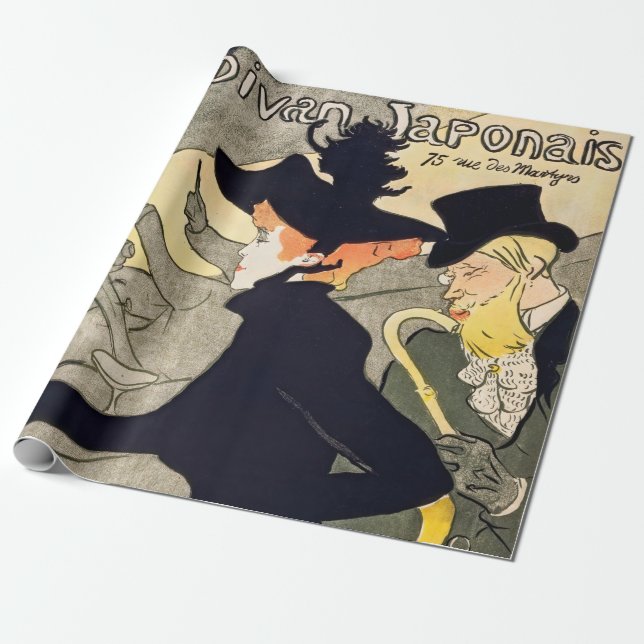Toulouse-Lautrec - Divan Japonais Wrapping Paper (Unrolled)