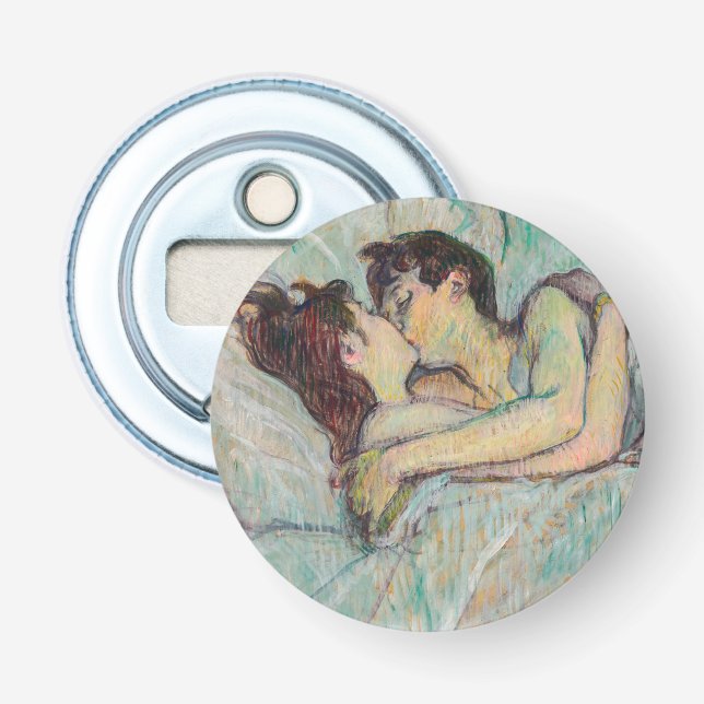 Toulouse-Lautrec - In Bed, The Kiss Bottle Opener (Front)