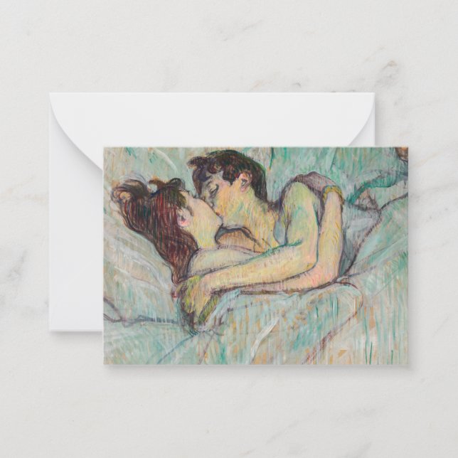 Toulouse-Lautrec - In Bed, The Kiss Card (Front)