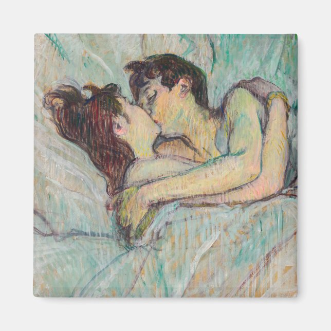 Toulouse-Lautrec - In Bed, The Kiss Magnet (Front)