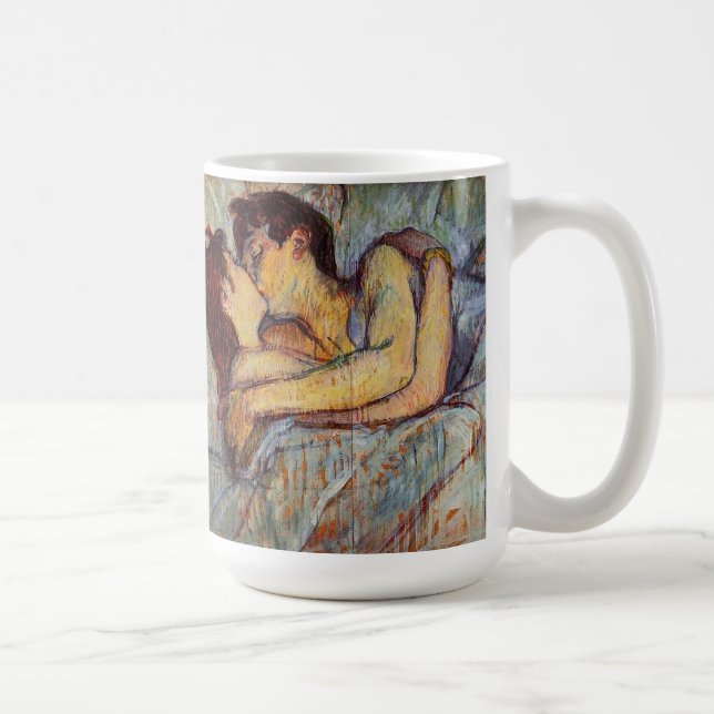 Toulouse-Lautrec In Bed The Kiss Mug (Right)