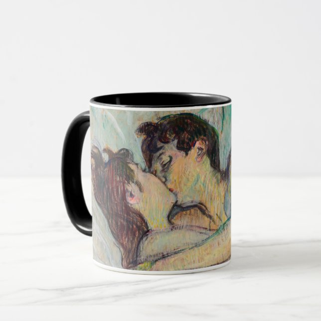 Toulouse-Lautrec - In Bed, The Kiss Mug (Front Left)