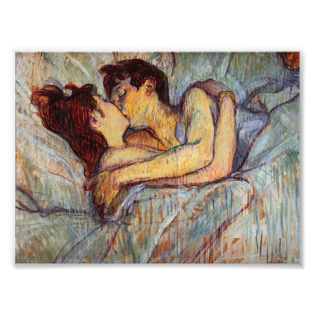 Toulouse-Lautrec In Bed The Kiss Photo Print (Front)