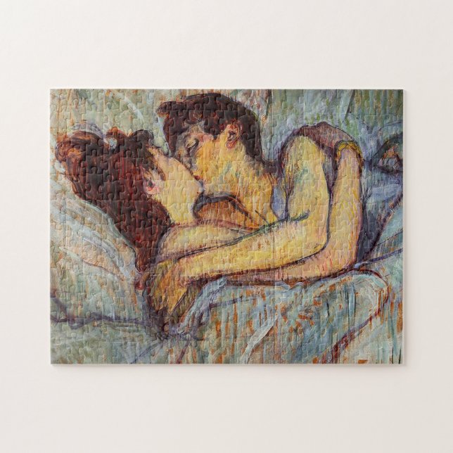 Toulouse-Lautrec In Bed The Kiss Puzzle (Horizontal)