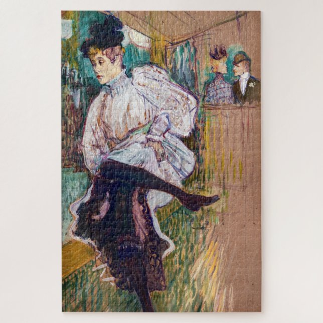 Toulouse-Lautrec - Jane Avril Dancing Jigsaw Puzzle (Vertical)