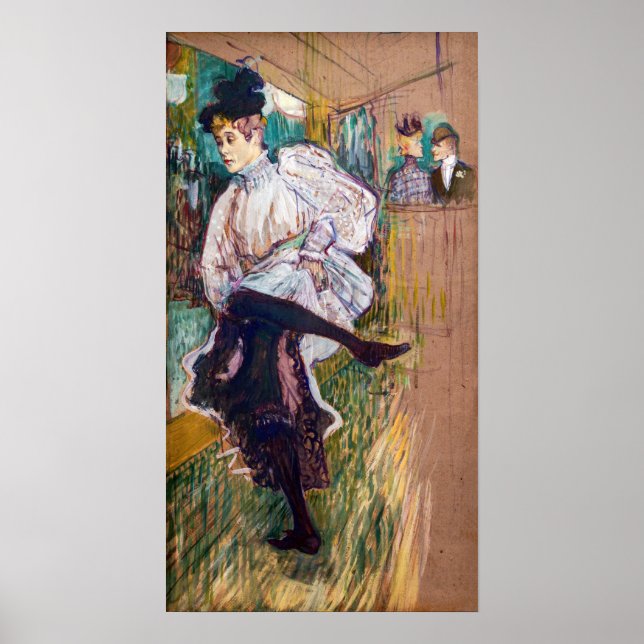 Toulouse-Lautrec - Jane Avril Dancing Poster (Front)