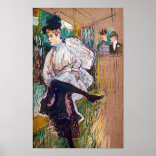 Toulouse-Lautrec - Jane Avril Dancing Poster