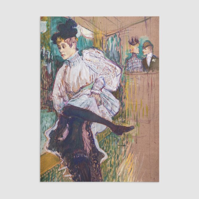 Toulouse-Lautrec - Jane Avril Dancing Tissue Paper (Creator Uploaded)