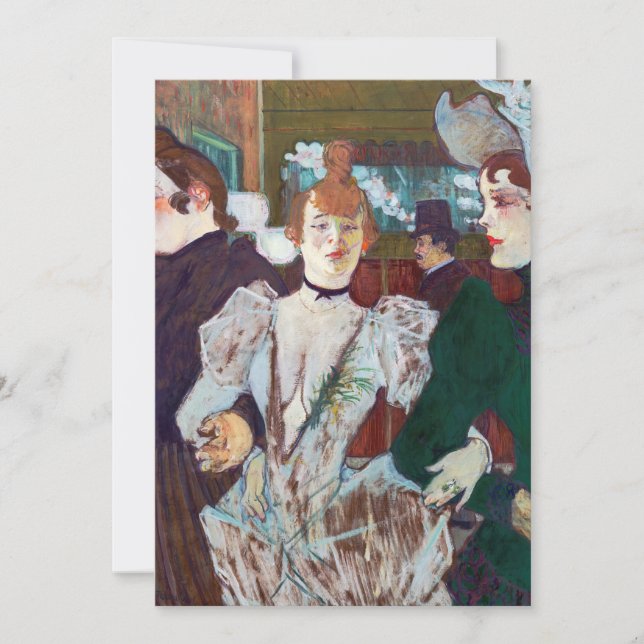 Toulouse-Lautrec - La Goulue Arriving at the Rouge Invitation (Front)