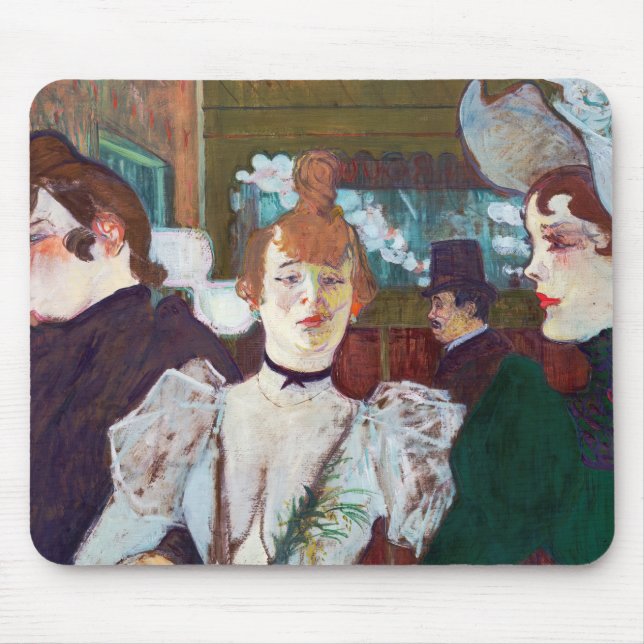 Toulouse-Lautrec - La Goulue Arriving at the Rouge Mouse Pad (Front)