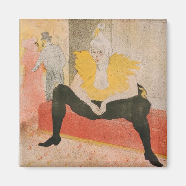 Toulouse-Lautrec - Mademoiselle Cha-u-kao Seated Magnet (Front)